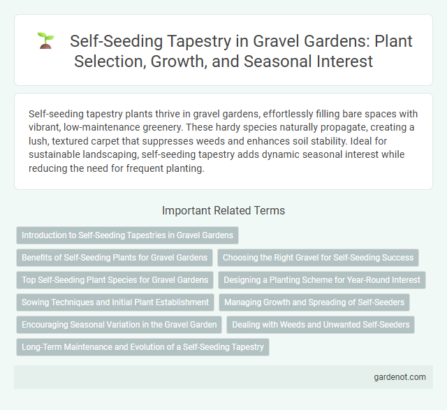 Self-Seeding Tapestry in Gravel Gardens: Plant Selection, Growth, and Seasonal Interest