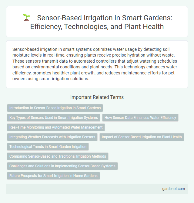 Sensor-Based Irrigation in Smart Gardens: Efficiency, Technologies, and Plant Health