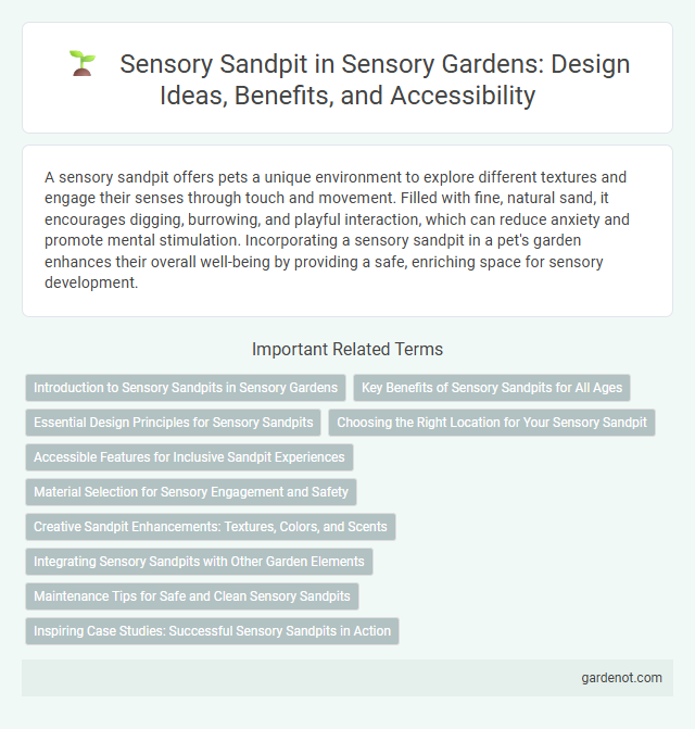 Sensory Sandpit in Sensory Gardens: Design Ideas, Benefits, and Accessibility