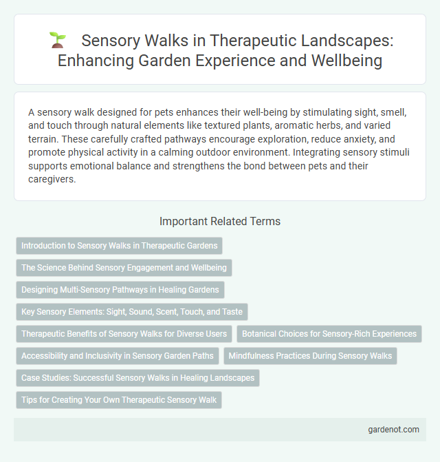 Sensory Walks in Therapeutic Landscapes: Enhancing Garden Experience and Wellbeing