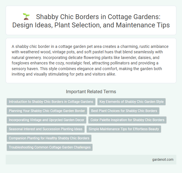 Shabby Chic Borders in Cottage Gardens: Design Ideas, Plant Selection, and Maintenance Tips