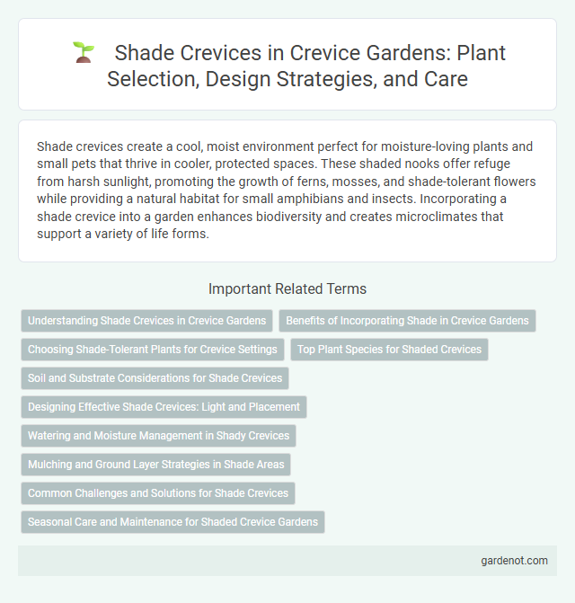 Shade Crevices in Crevice Gardens: Plant Selection, Design Strategies, and Care