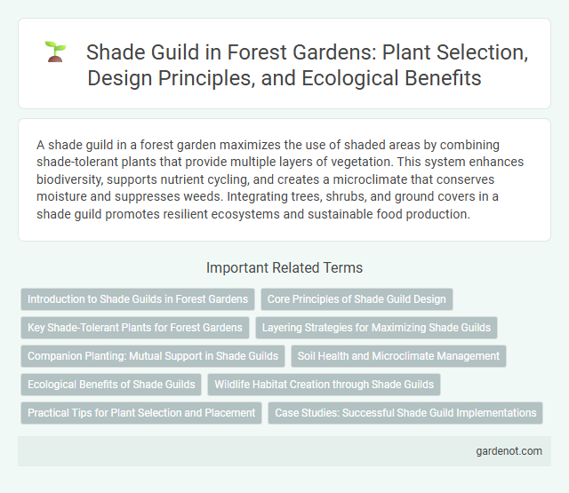Shade Guild in Forest Gardens: Plant Selection, Design Principles, and Ecological Benefits