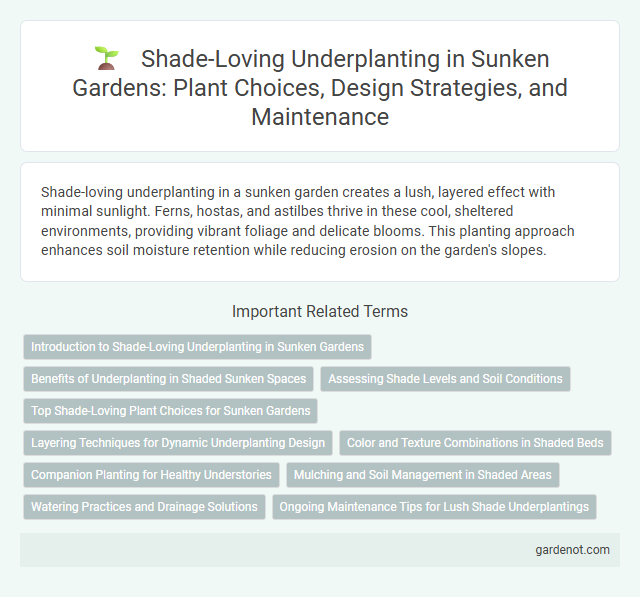 Shade-Loving Underplanting in Sunken Gardens: Plant Choices, Design Strategies, and Maintenance