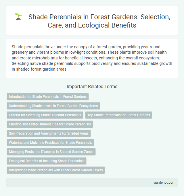 Shade Perennials in Forest Gardens: Selection, Care, and Ecological Benefits