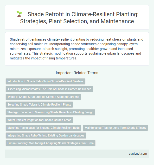 Shade Retrofit in Climate-Resilient Planting: Strategies, Plant Selection, and Maintenance
