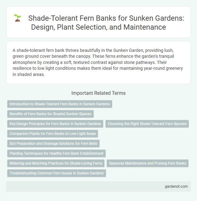 Shade-Tolerant Fern Banks for Sunken Gardens: Design, Plant Selection, and Maintenance