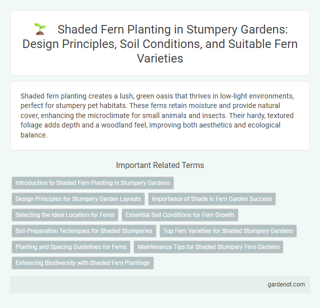 Shaded Fern Planting in Stumpery Gardens: Design Principles, Soil Conditions, and Suitable Fern Varieties