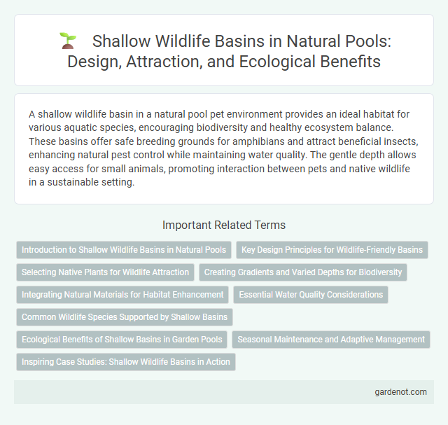 Shallow Wildlife Basins in Natural Pools: Design, Attraction, and Ecological Benefits