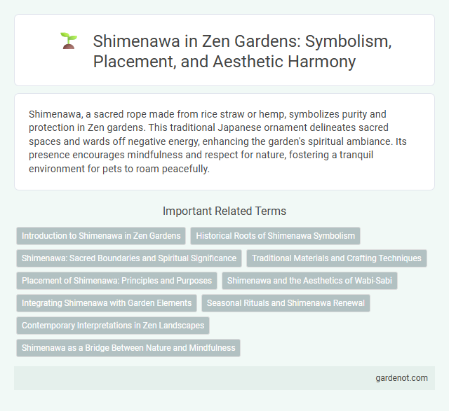 Shimenawa in Zen Gardens: Symbolism, Placement, and Aesthetic Harmony