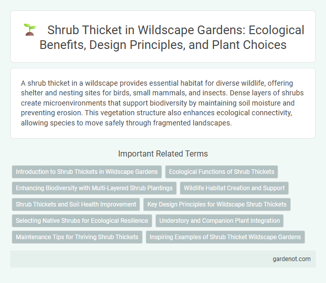 Shrub Thicket in Wildscape Gardens: Ecological Benefits, Design Principles, and Plant Choices