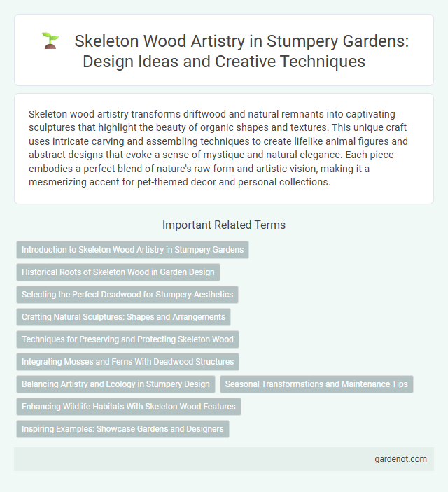 Skeleton Wood Artistry in Stumpery Gardens: Design Ideas and Creative Techniques