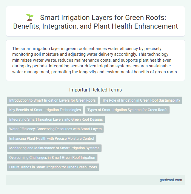 Smart Irrigation Layers for Green Roofs: Benefits, Integration, and Plant Health Enhancement