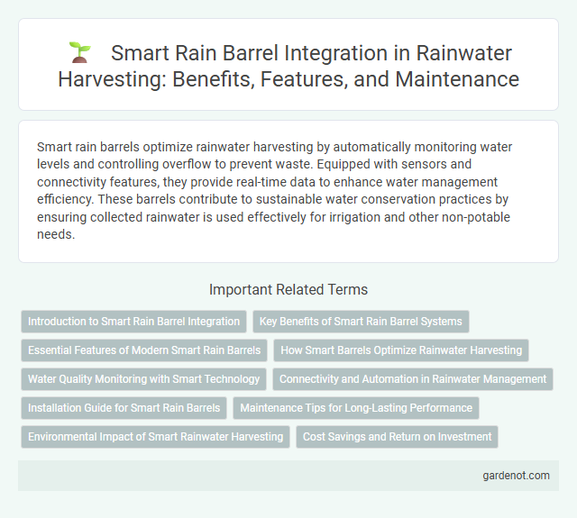 Smart Rain Barrel Integration in Rainwater Harvesting: Benefits, Features, and Maintenance