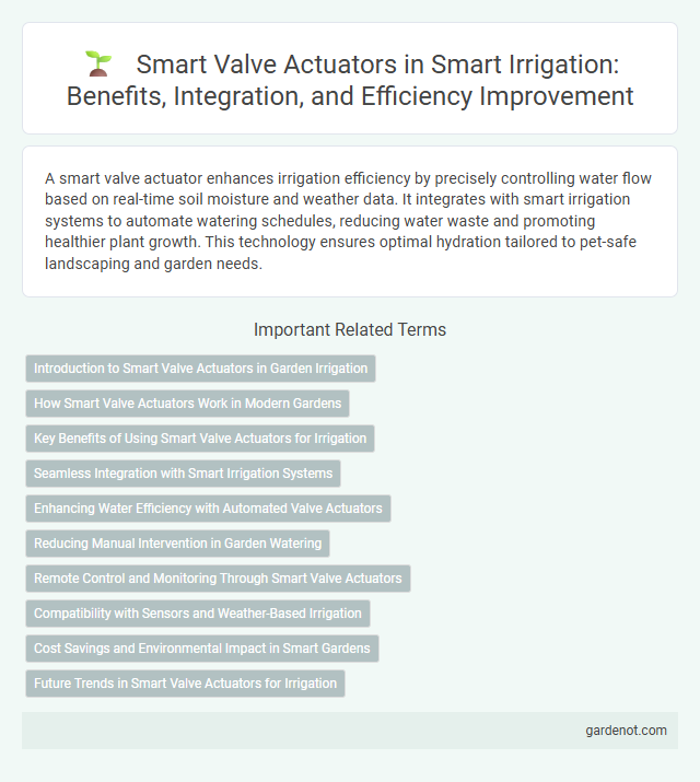 Smart Valve Actuators in Smart Irrigation: Benefits, Integration, and Efficiency Improvement
