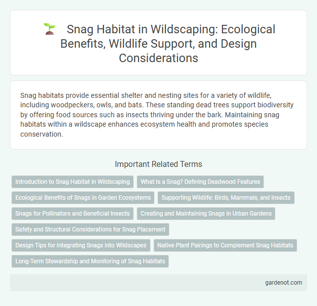 Snag Habitat in Wildscaping: Ecological Benefits, Wildlife Support, and Design Considerations