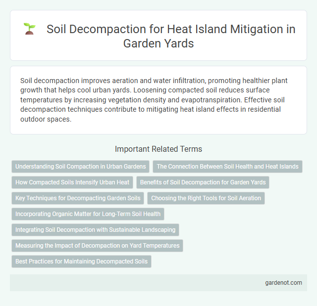 Soil Decompaction for Heat Island Mitigation in Garden Yards