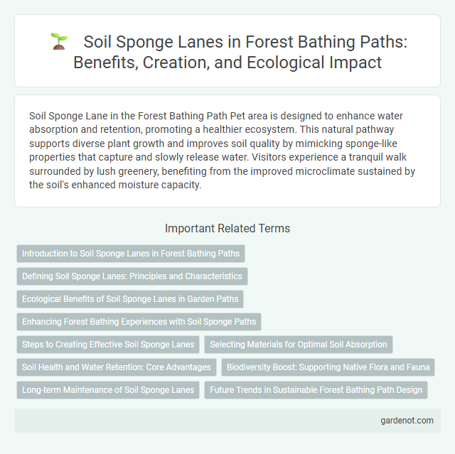 Soil Sponge Lanes in Forest Bathing Paths: Benefits, Creation, and Ecological Impact