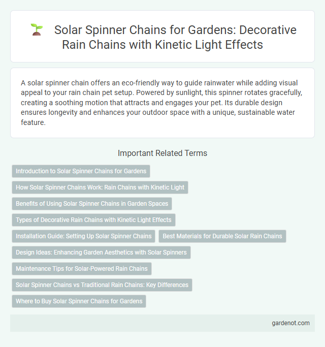 Solar Spinner Chains for Gardens: Decorative Rain Chains with Kinetic Light Effects