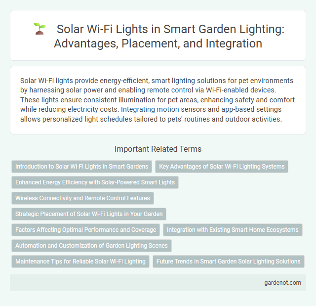 Solar Wi-Fi Lights in Smart Garden Lighting: Advantages, Placement, and Integration