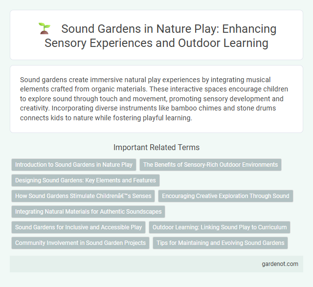 Sound Gardens in Nature Play: Enhancing Sensory Experiences and Outdoor Learning
