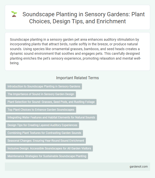 Soundscape Planting in Sensory Gardens: Plant Choices, Design Tips, and Enrichment