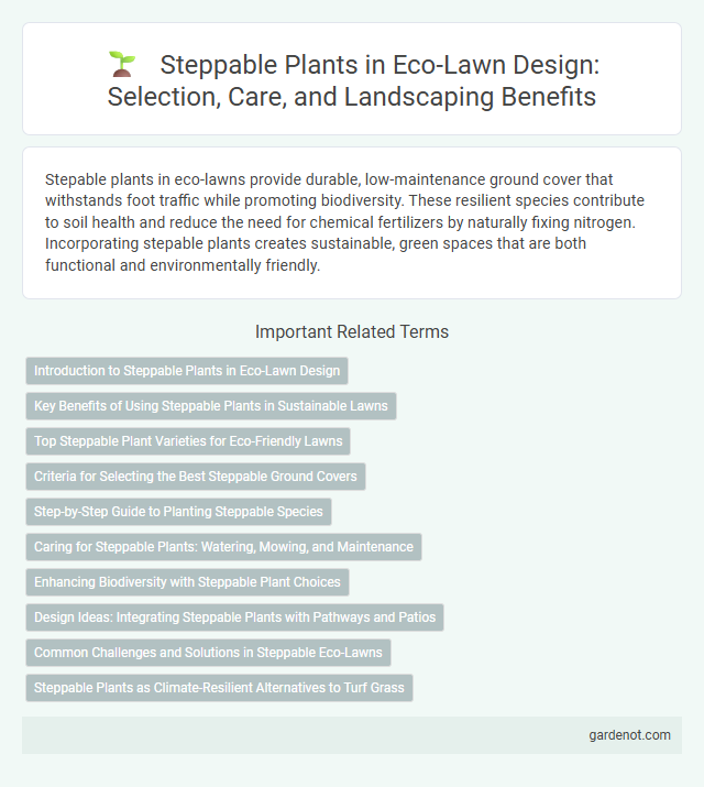 Steppable Plants in Eco-Lawn Design: Selection, Care, and Landscaping Benefits