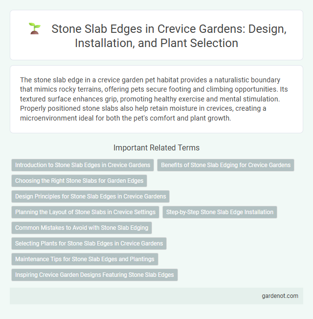 Stone Slab Edges in Crevice Gardens: Design, Installation, and Plant Selection
