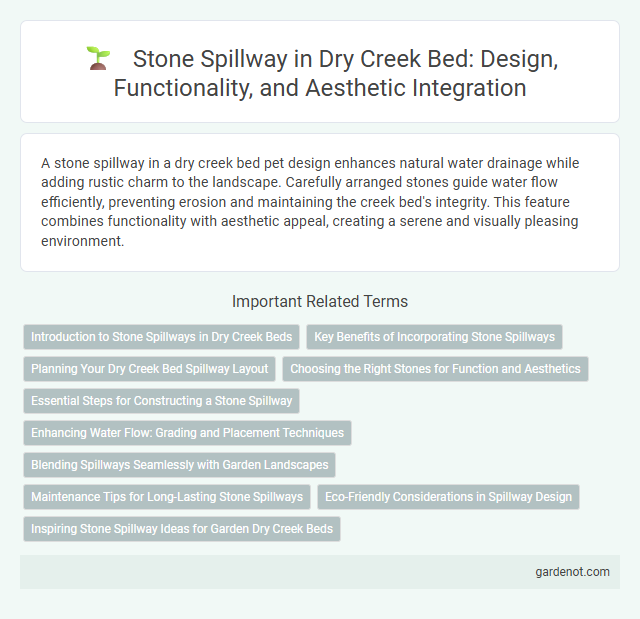 Stone Spillway in Dry Creek Bed: Design, Functionality, and Aesthetic Integration