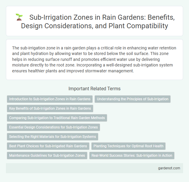 Sub-Irrigation Zones in Rain Gardens: Benefits, Design Considerations, and Plant Compatibility