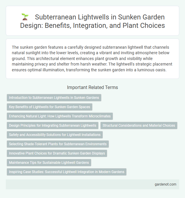 Subterranean Lightwells in Sunken Garden Design: Benefits, Integration, and Plant Choices