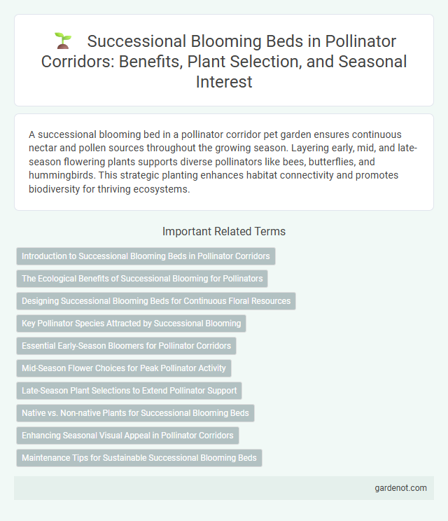 Successional Blooming Beds in Pollinator Corridors: Benefits, Plant Selection, and Seasonal Interest