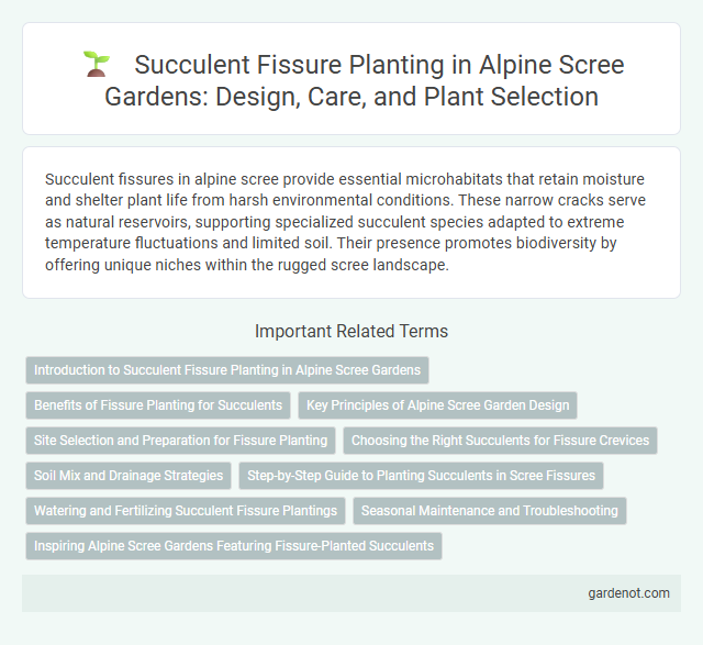 Succulent Fissure Planting in Alpine Scree Gardens: Design, Care, and Plant Selection