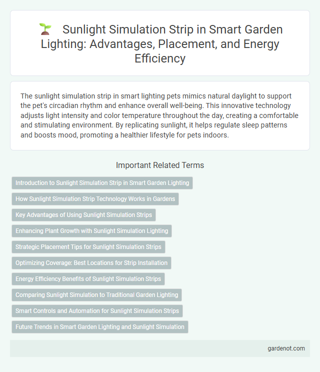 Sunlight Simulation Strip in Smart Garden Lighting: Advantages, Placement, and Energy Efficiency
