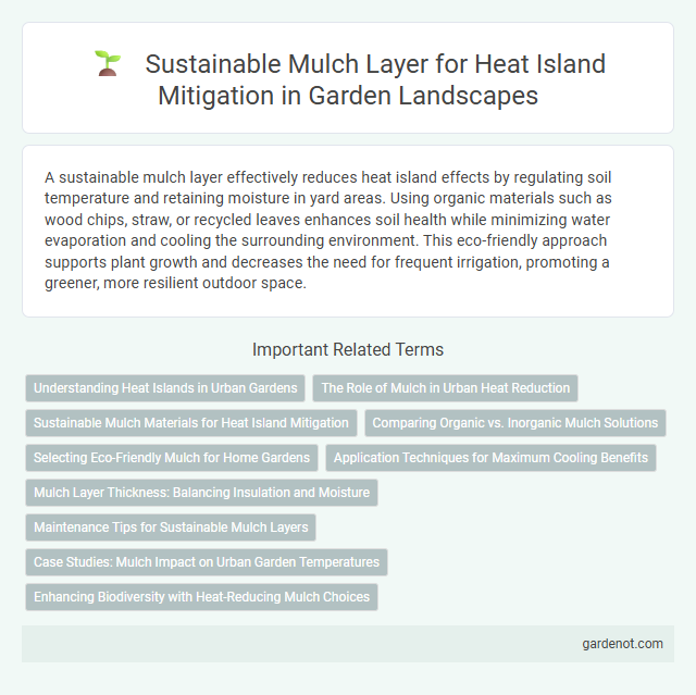 Sustainable Mulch Layer for Heat Island Mitigation in Garden Landscapes