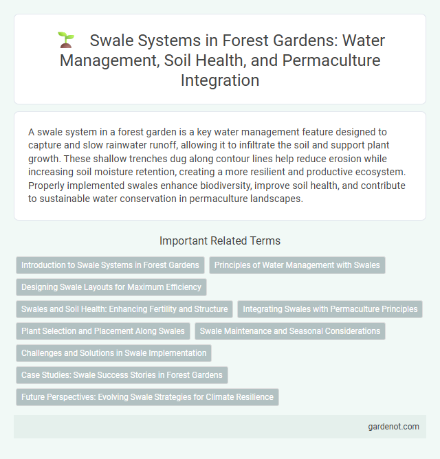 Swale Systems in Forest Gardens: Water Management, Soil Health, and Permaculture Integration
