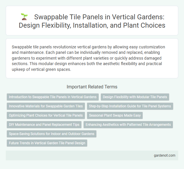 Swappable Tile Panels in Vertical Gardens: Design Flexibility, Installation, and Plant Choices