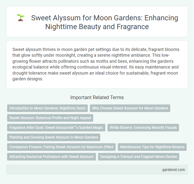 Sweet Alyssum for Moon Gardens: Enhancing Nighttime Beauty and Fragrance