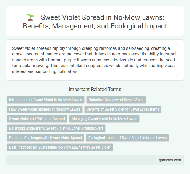 Sweet Violet Spread in No-Mow Lawns: Benefits, Management, and Ecological Impact