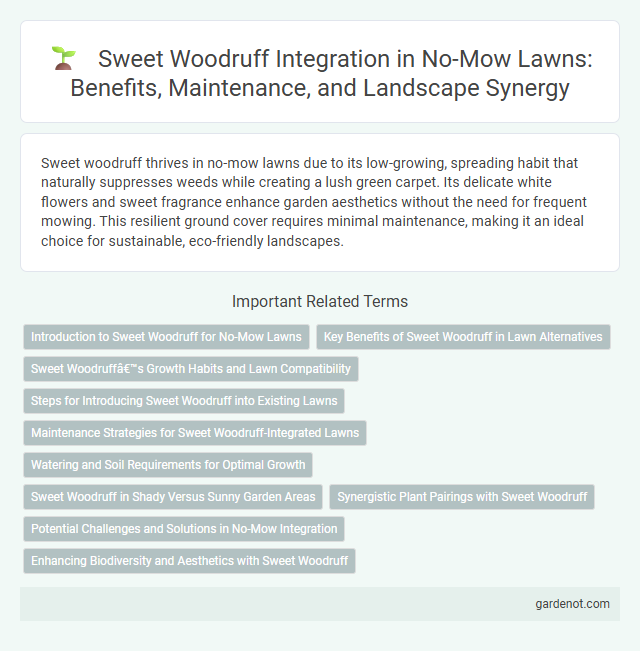 Sweet Woodruff Integration in No-Mow Lawns: Benefits, Maintenance, and Landscape Synergy