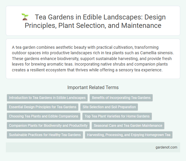 Tea Gardens in Edible Landscapes: Design Principles, Plant Selection, and Maintenance