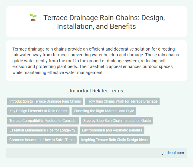 Terrace Drainage Rain Chains: Design, Installation, and Benefits