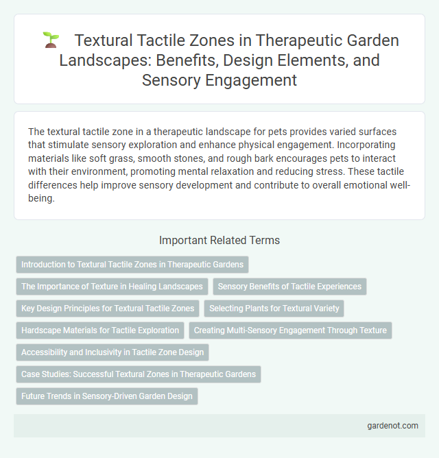 Textural Tactile Zones in Therapeutic Garden Landscapes: Benefits, Design Elements, and Sensory Engagement