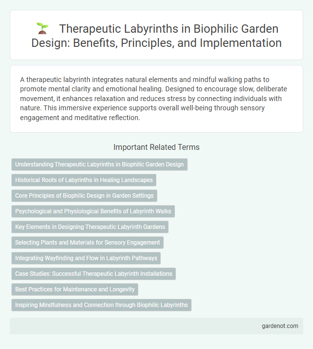 Therapeutic Labyrinths in Biophilic Garden Design: Benefits, Principles, and Implementation