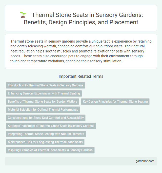 Thermal Stone Seats in Sensory Gardens: Benefits, Design Principles, and Placement
