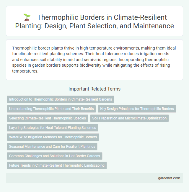 Thermophilic Borders in Climate-Resilient Planting: Design, Plant Selection, and Maintenance