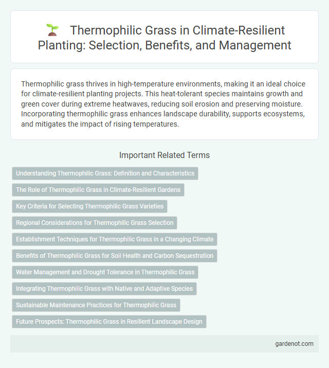 Thermophilic Grass in Climate-Resilient Planting: Selection, Benefits, and Management