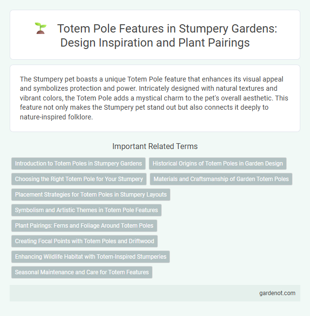 Totem Pole Features in Stumpery Gardens: Design Inspiration and Plant Pairings