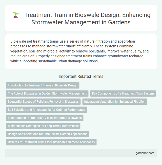 Treatment Train in Bioswale Design: Enhancing Stormwater Management in Gardens