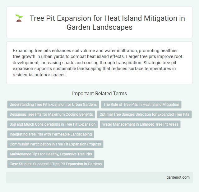 Tree Pit Expansion for Heat Island Mitigation in Garden Landscapes
